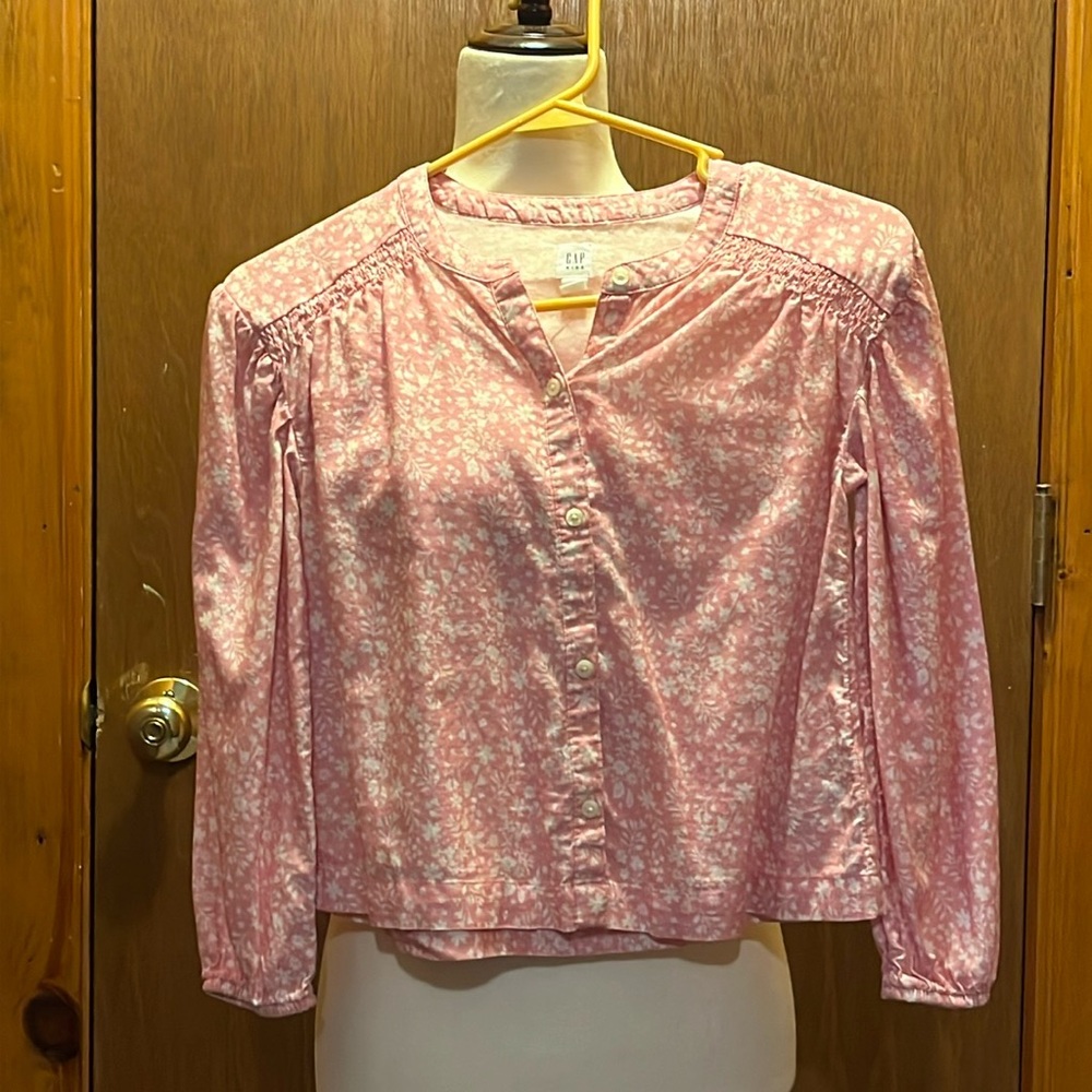Floral button down blouse